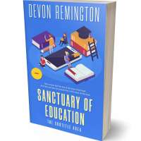 Tablet view of Royal Blue #7579 - Premade Education Book Cover | BookCoverZone