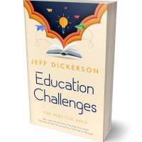 Tablet view of Citrine White #11207 - Premade Education Book Cover | BookCoverZone
