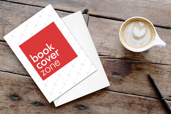 5x7 Greeting Card Mockup with White Envelope