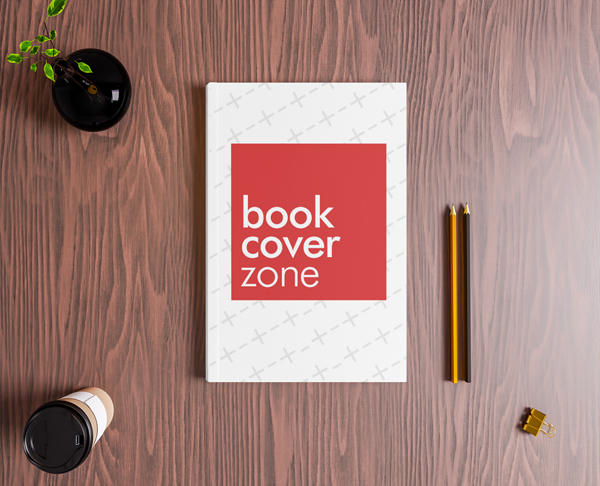 6x9 Journal Mockup on Brown Table