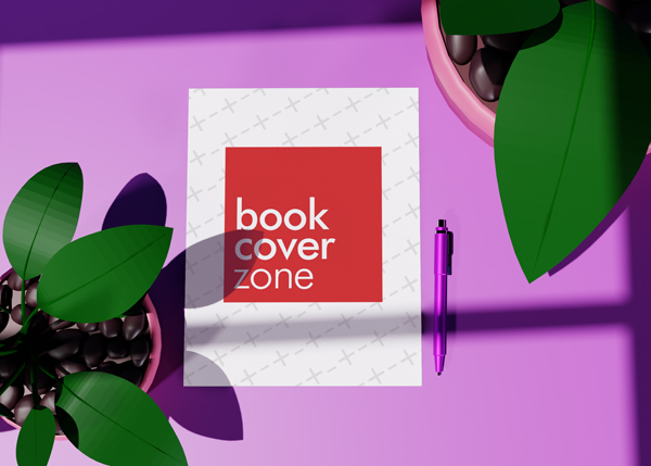 8.5x11 Letterhead Mockup with Pens and Flower Pot