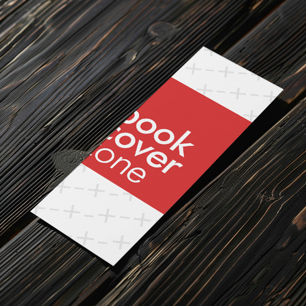Blank White Bookmark Mockup