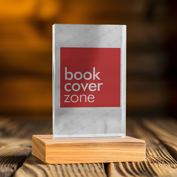 Award and Trophy Mockup on Wooden Stand
