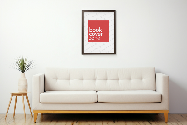 Black Wooden Frame Poster Mockup