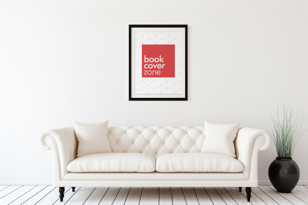 Black Wooden Frame Poster Mockup