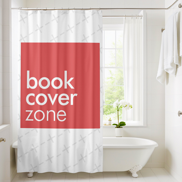 Stylish Villa Bathroom Shower Curtain Mockup Generator