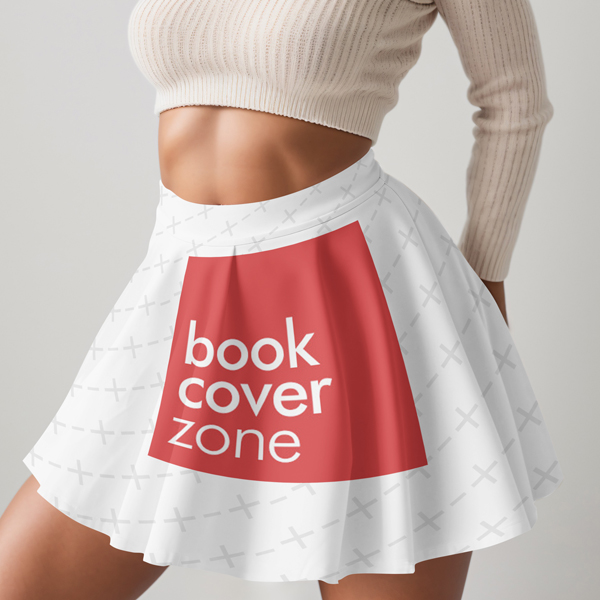 Black Teen Model in Skirt Mockup