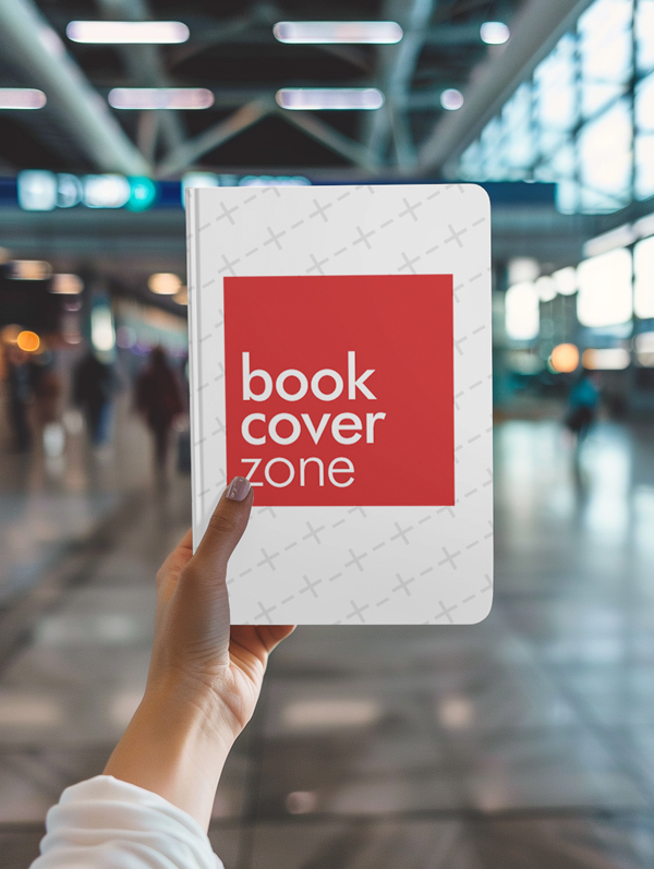 Book Cover Mockup at Airport