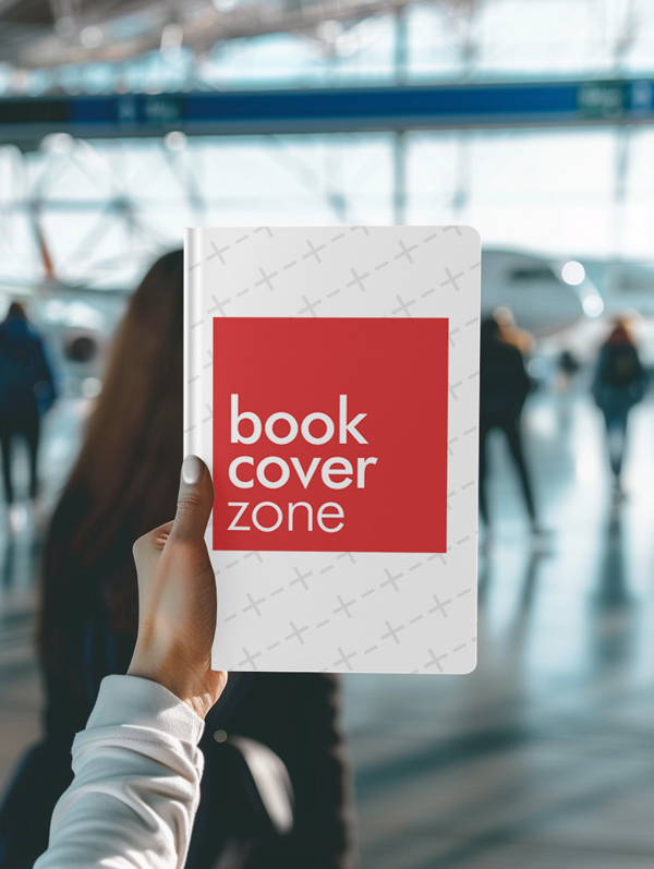 Book Cover Mockup at Airport