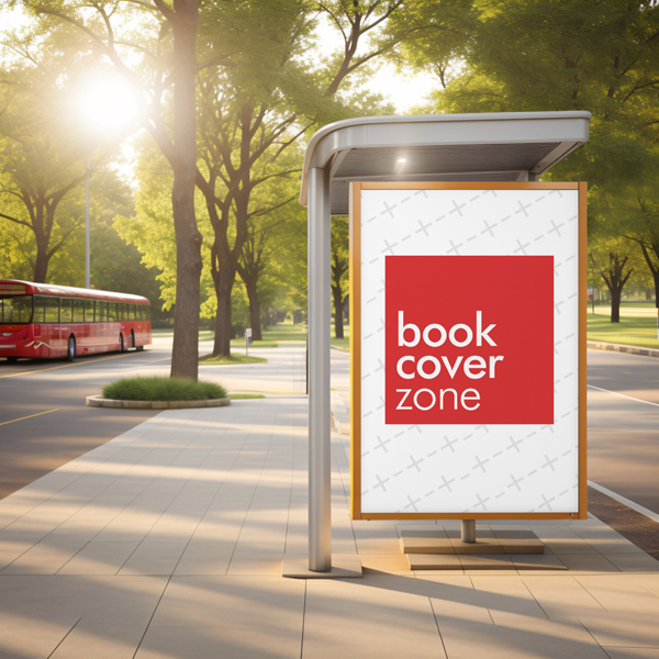 Bus Stop Vertical Billboard Mockup