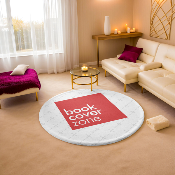 Circular Rug Mockup for Cozy Living Room