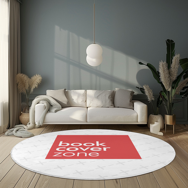 Luxury Circular Rug PSD Mockup