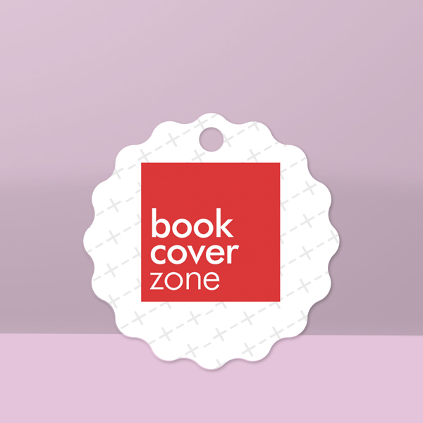 Circular Gift Tag Mockup with Waved Border