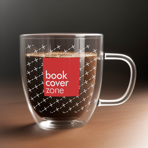 Coffee Glass Logo PSD Mockup Generator