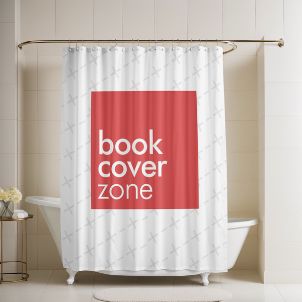 White Tiled House Curtain Mockup Generator
