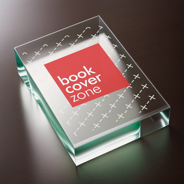 Acrylic Glass Cube Mockup Generator on Table