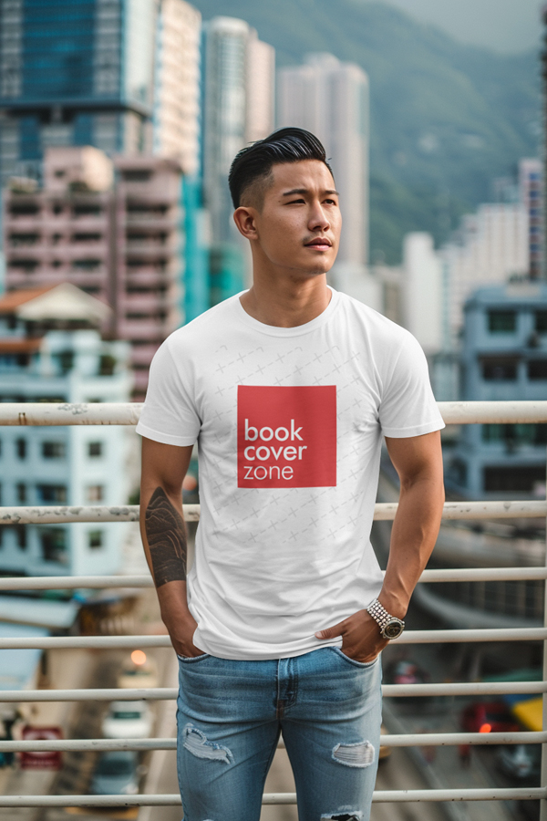 Fit Asian Model T-Shirt Mockup