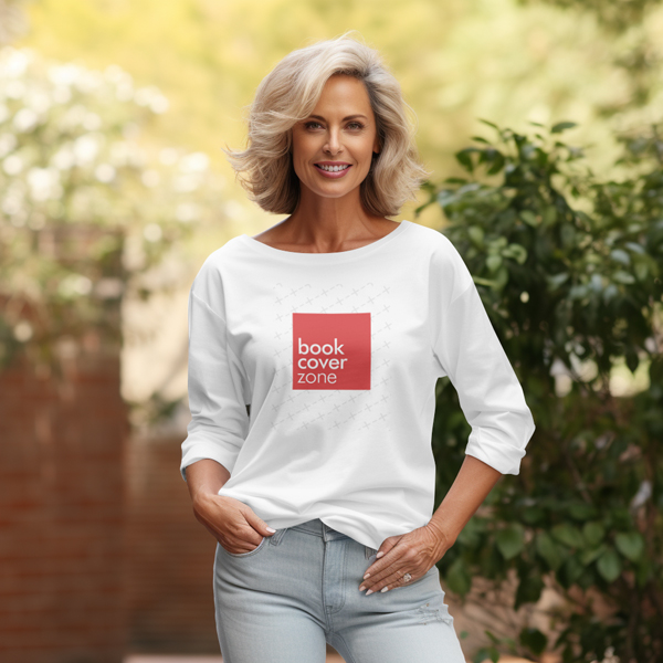 Full Sleeve T-Shirt Mockup for Middle-Aged Woman