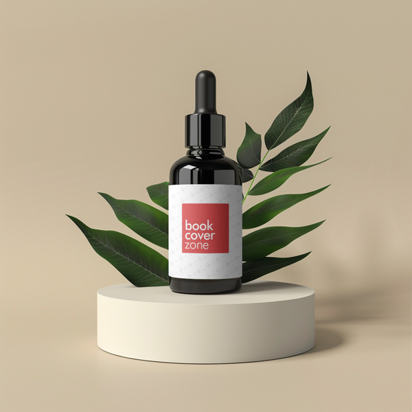 Glass Ampoule Bottle Label PSD Mockup