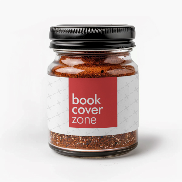 Glass Spice Container Label Mockup