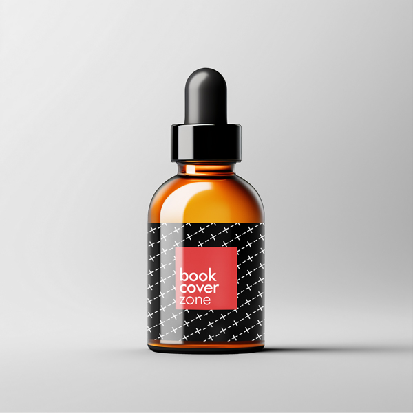 Amber Glass Dropper Bottle Mockup