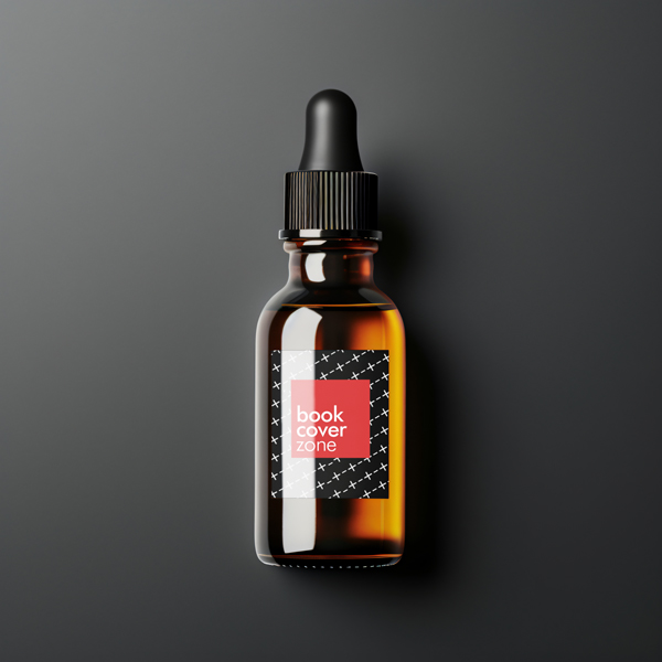 Amber Glass Dropper Bottle Mockup