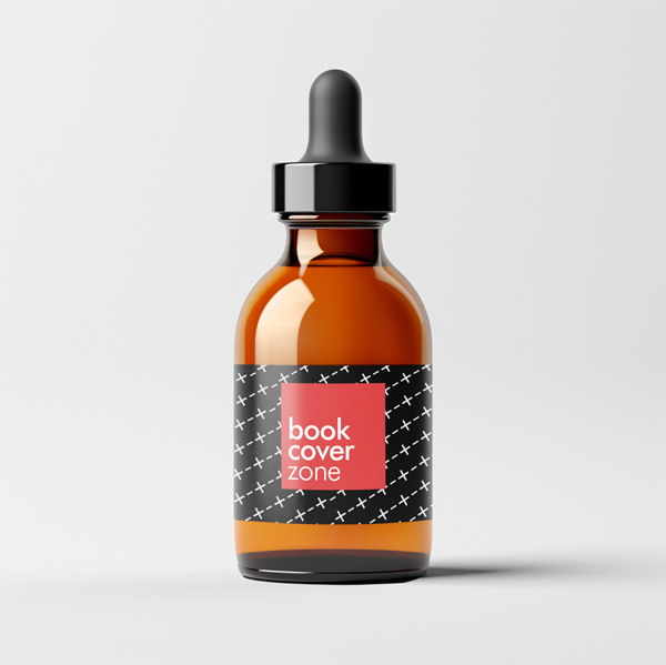 Amber Glass Dropper Bottle Mockup