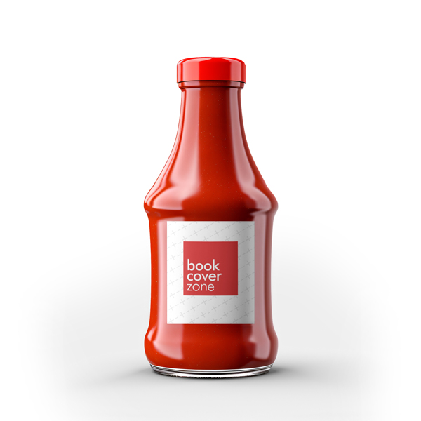 Glass Ketchup Bottle Mockup