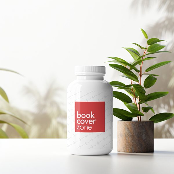 Protein Powder Bottle Label Mockup