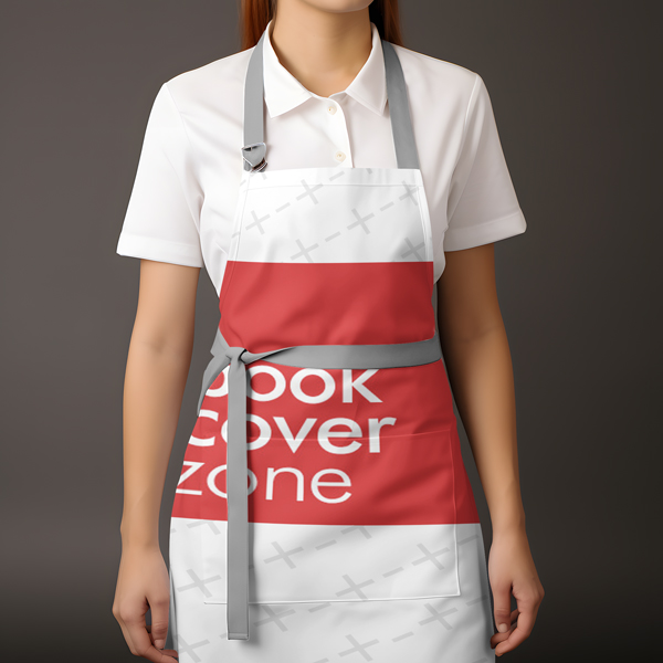 Kitchen Apron Mockup with Female Chef