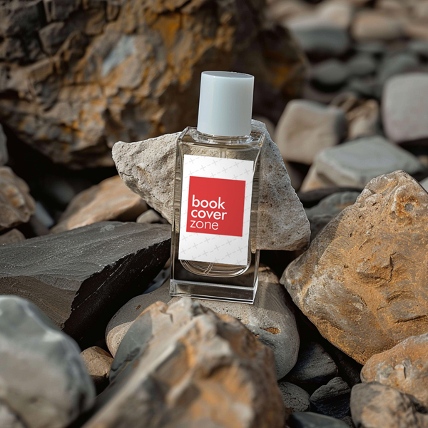 Elegant Perfume Bottle Label Mockup