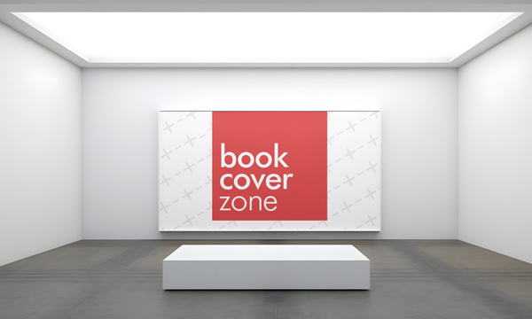 Large Art Canvas PSD Mockup in Gallery