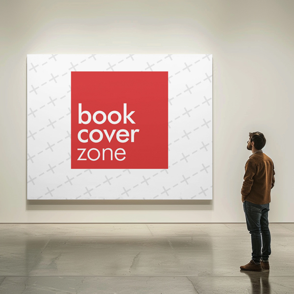 Large Painting Frame Mockup in Gallery Setting