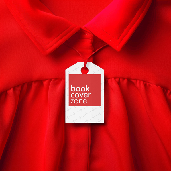 Laundry Tag Mockup Generator on a Red Dress