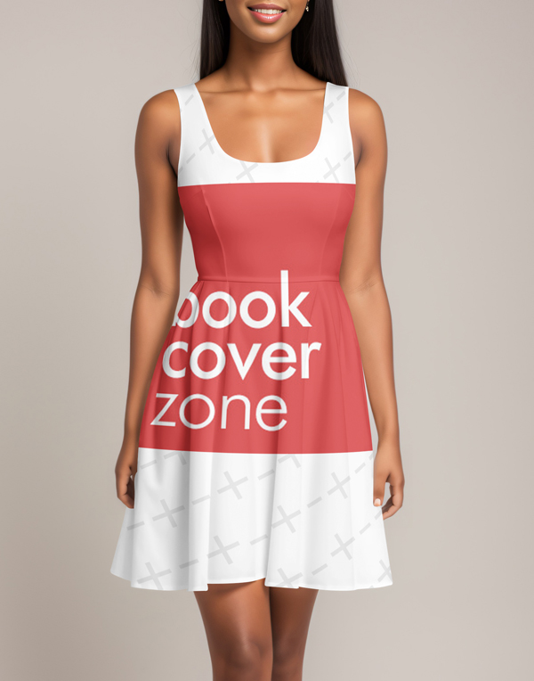 Mini Dress PSD Mockup Featuring Black Model