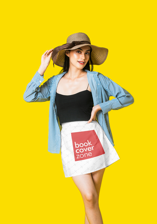 Mini Skirt Mockup with Model