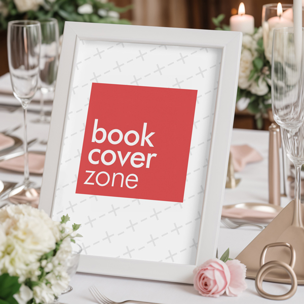 Minimalistic Wedding Food Menu Mockup