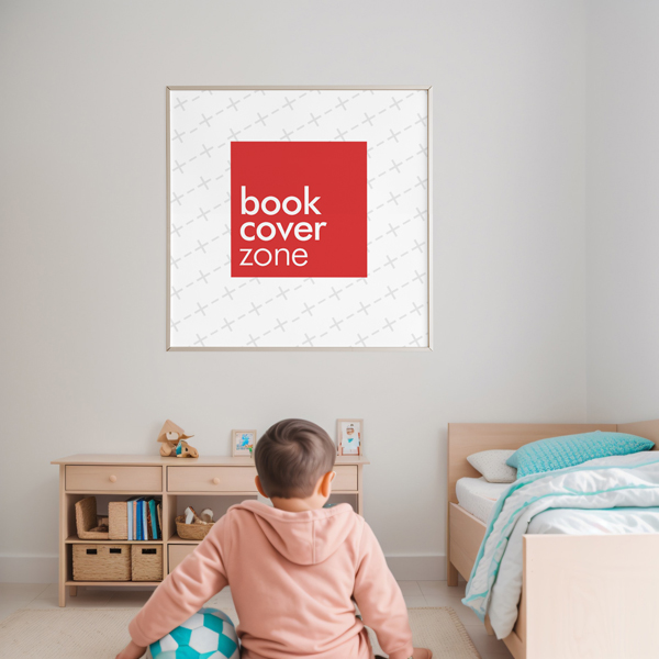 Online Poster Mockup for Kids Bedroom