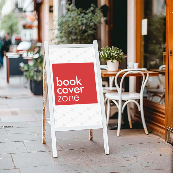Outdoor Wooden Stand Banner Mockup