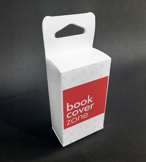 Cardboard Box Mockup on Black Background