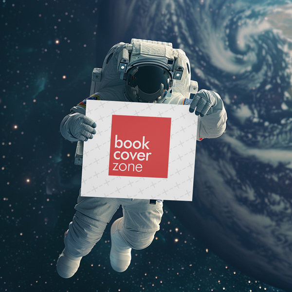 Astronaut Paper Sign Mockup