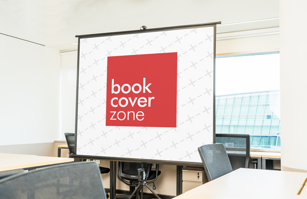 Projector Screen Mockup Generator in Office