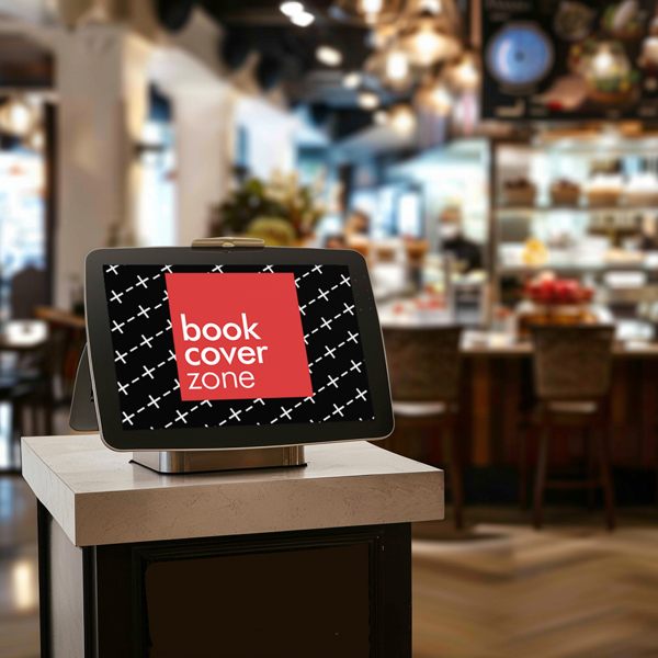 Reception and Restaurant Counter Screen Mockup