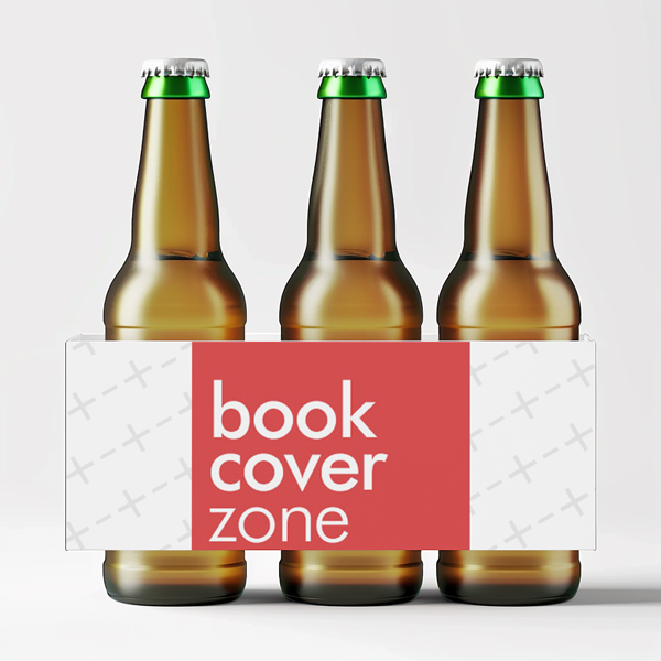 Six Pack Beer Bottle Packaging Label Mockup