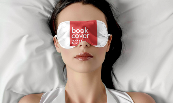Sleep Mask Mockup Generator on a Female Model