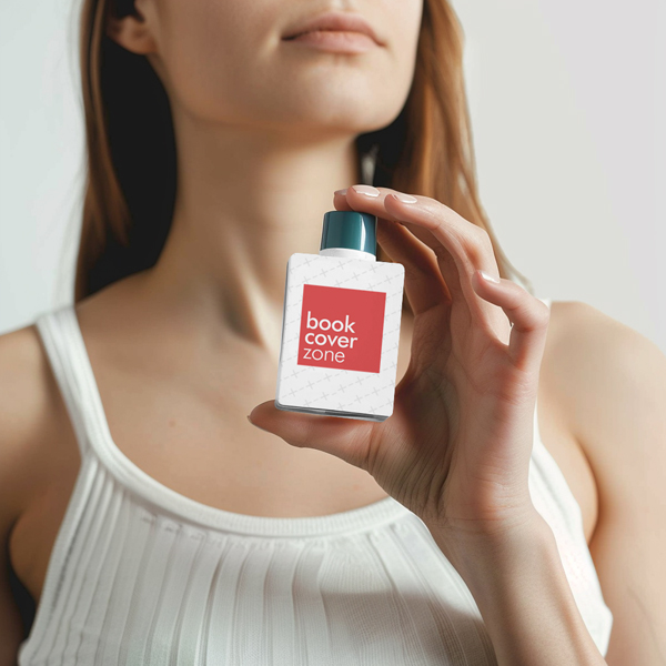 Small Cosmetics Glass Vial Mockup