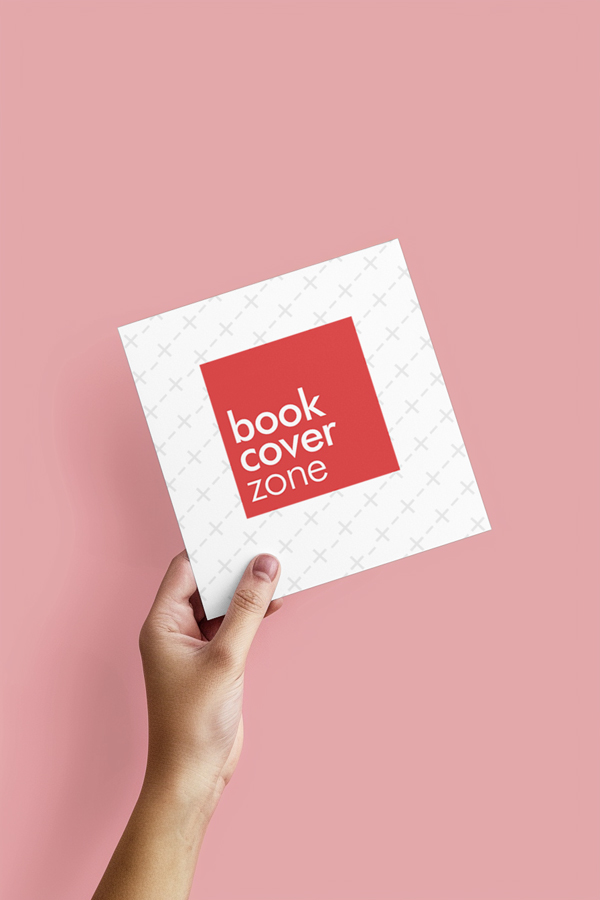 Square Paper Mockup in Pink Background