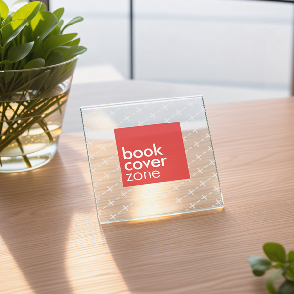 Square Transparent Glass Display Case Mockup