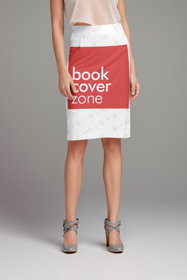 Standing Woman in Heels with Skirt Mockup