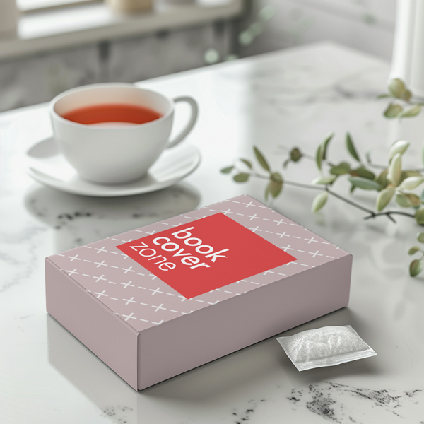 Tea Bag Box Mockup Generator